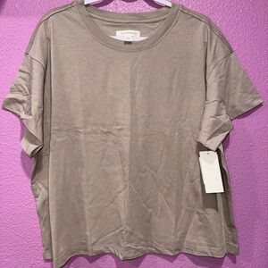 Treasure & Bond Relaxed Crewneck Tee in Taupe